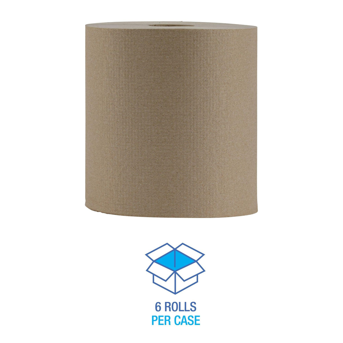 Hardwound Paper Towels, 6 Rolls, 1-Ply, 8" x 800 ft, Natural H429398