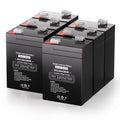 6V 4.5Ah Rechargeable SLA AGM Battery, 6 Pack M8922