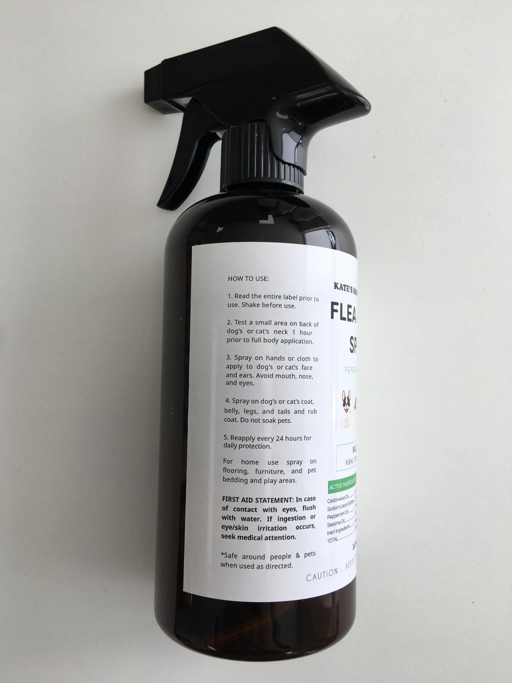 Flea and Tick Spray for Dogs & Cats 16oz C6558