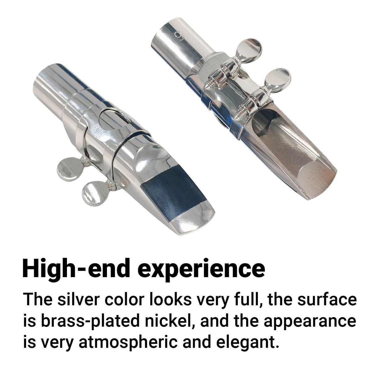 Silver Plated Alto Saxophone Mouthpiece B197