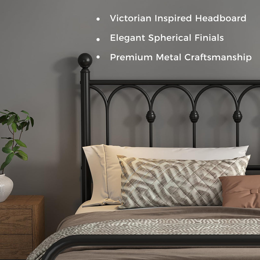 Queen Metal Bed Frame with Headboard T9260