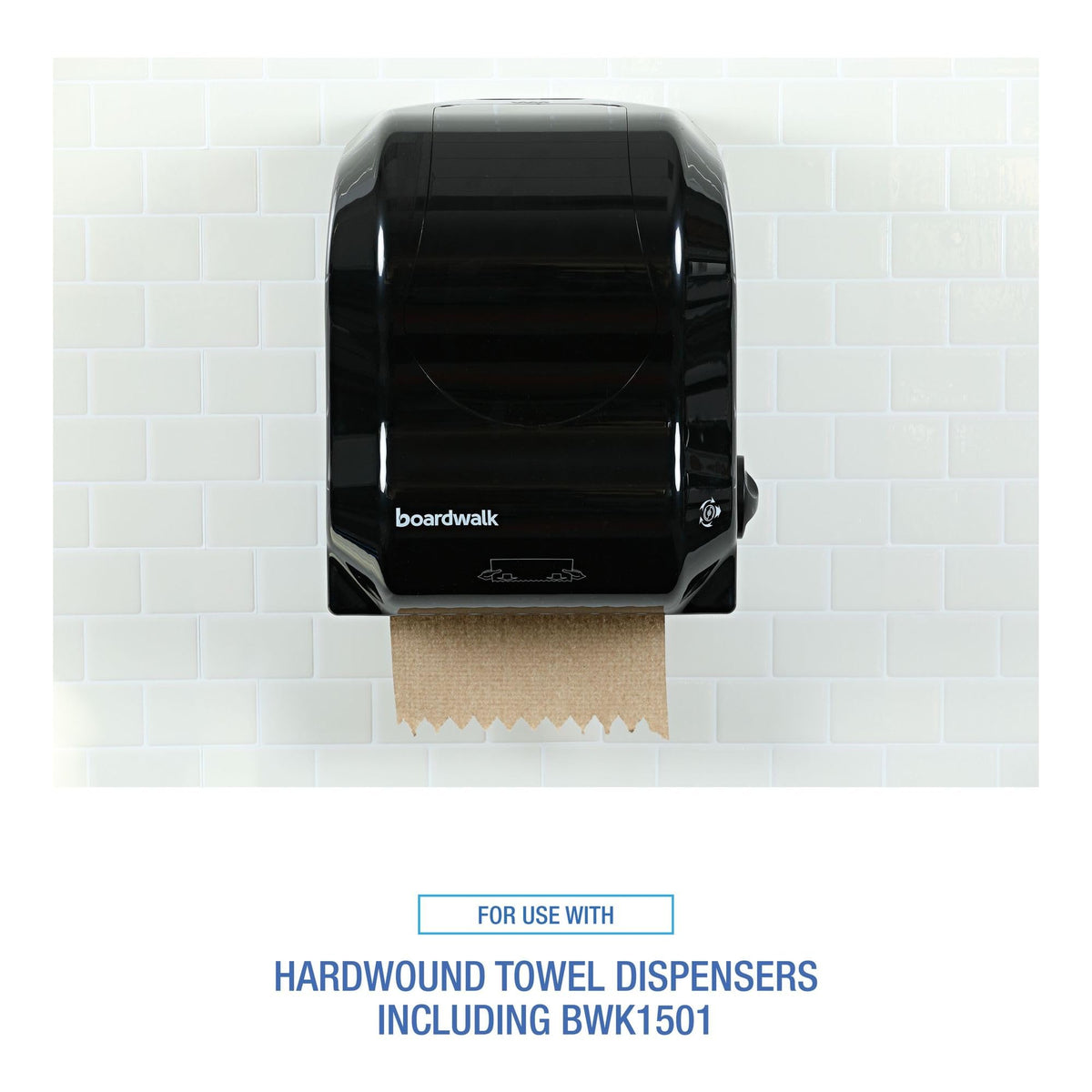 Hardwound Paper Towels, 6 Rolls, 1-Ply, 8" x 800 ft, Natural H429398