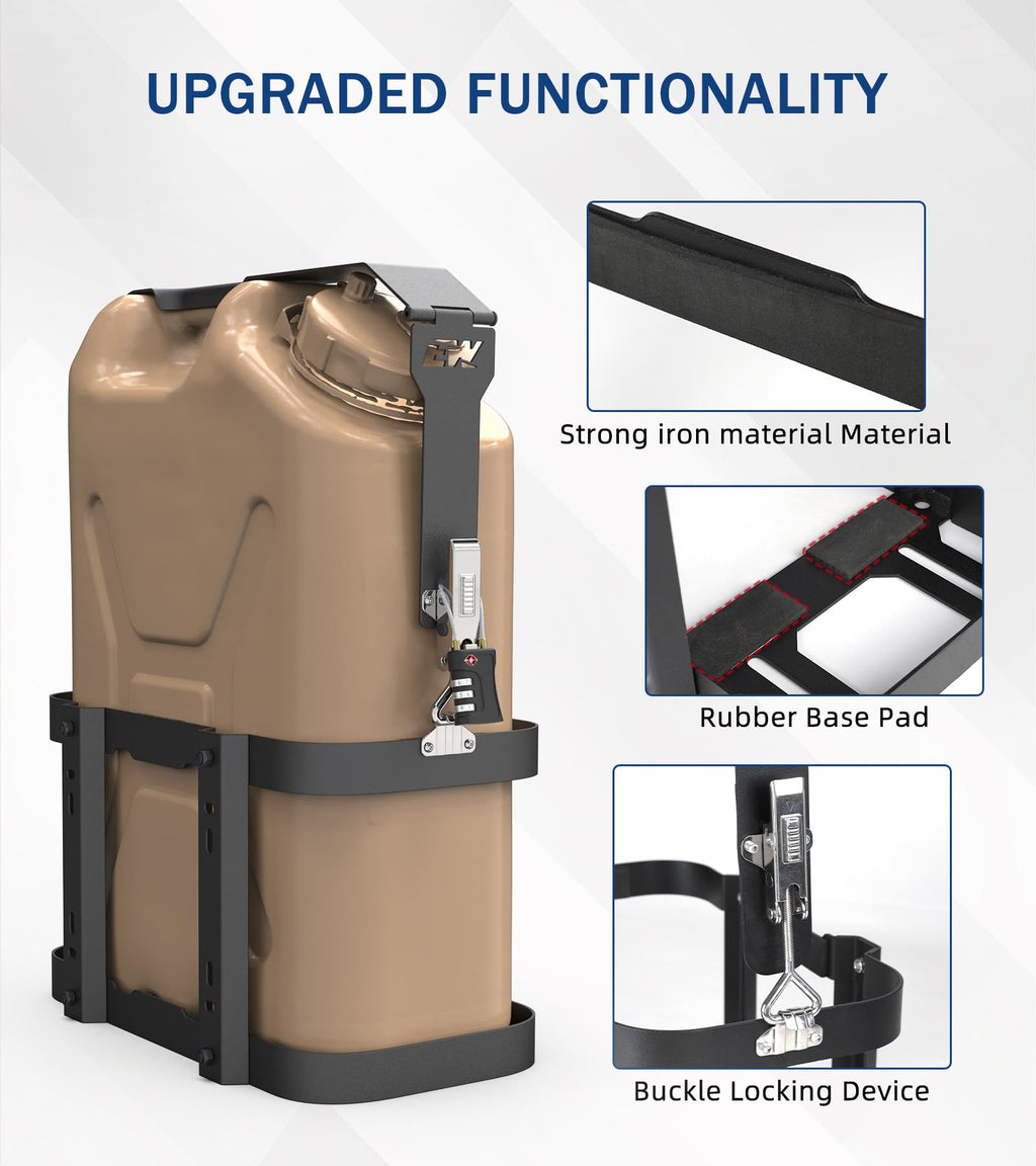 5 Gallon Water Container Mount Holder with Combination Lock H21145
