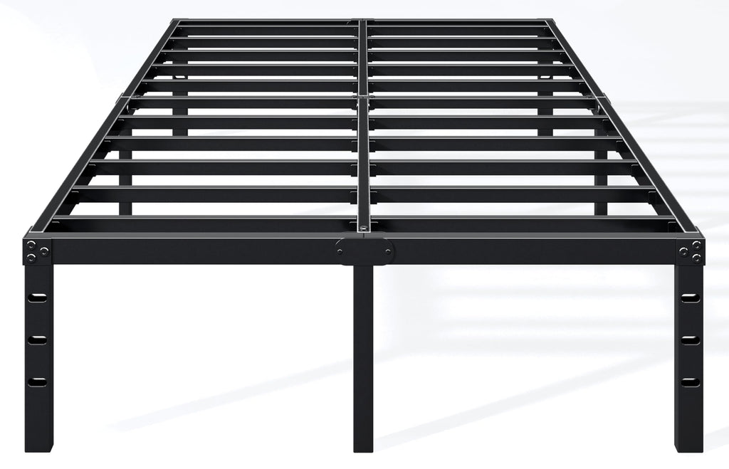 18 Inch Full Bed Frame with Under Bed Storage, Black J587570