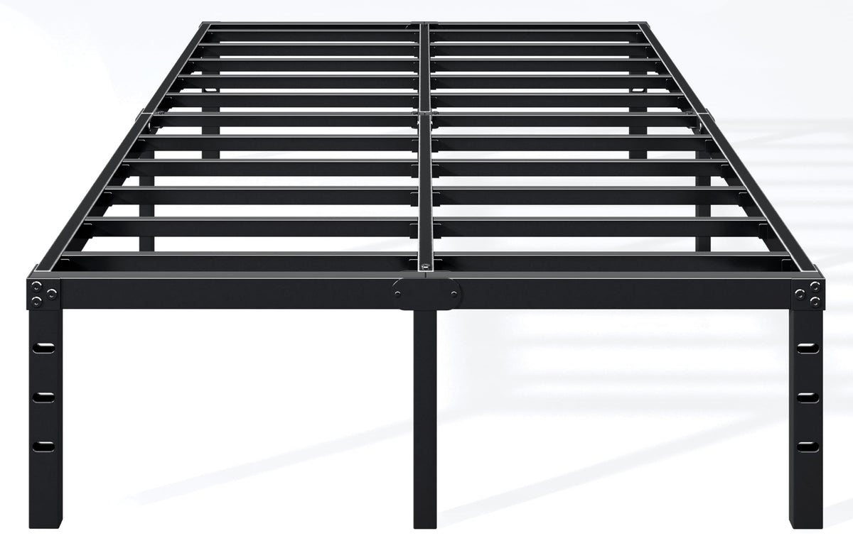 18 Inch Full Bed Frame with Under Bed Storage, Black J587570