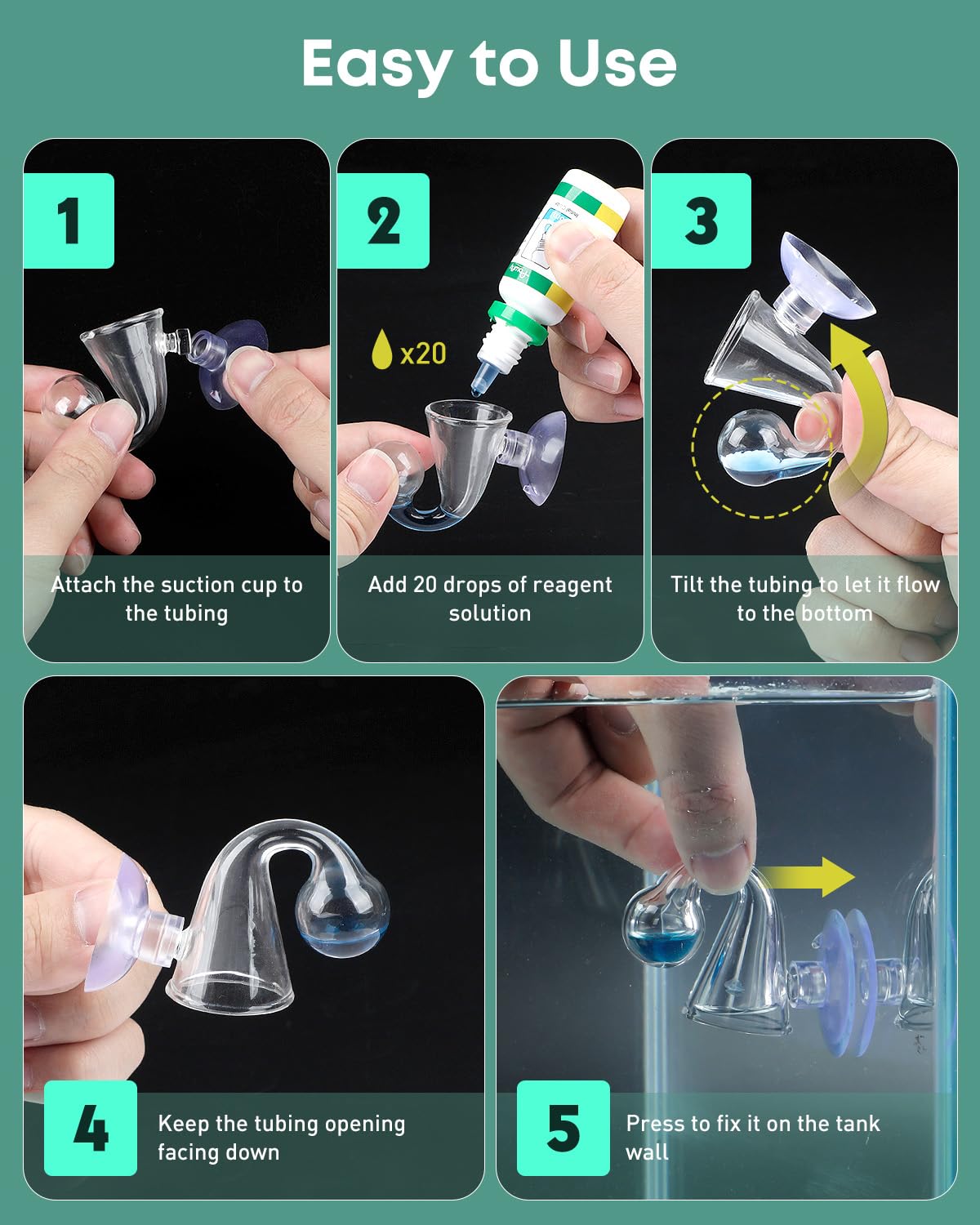 Glass CO2 Drop Checker for Aquarium J20258