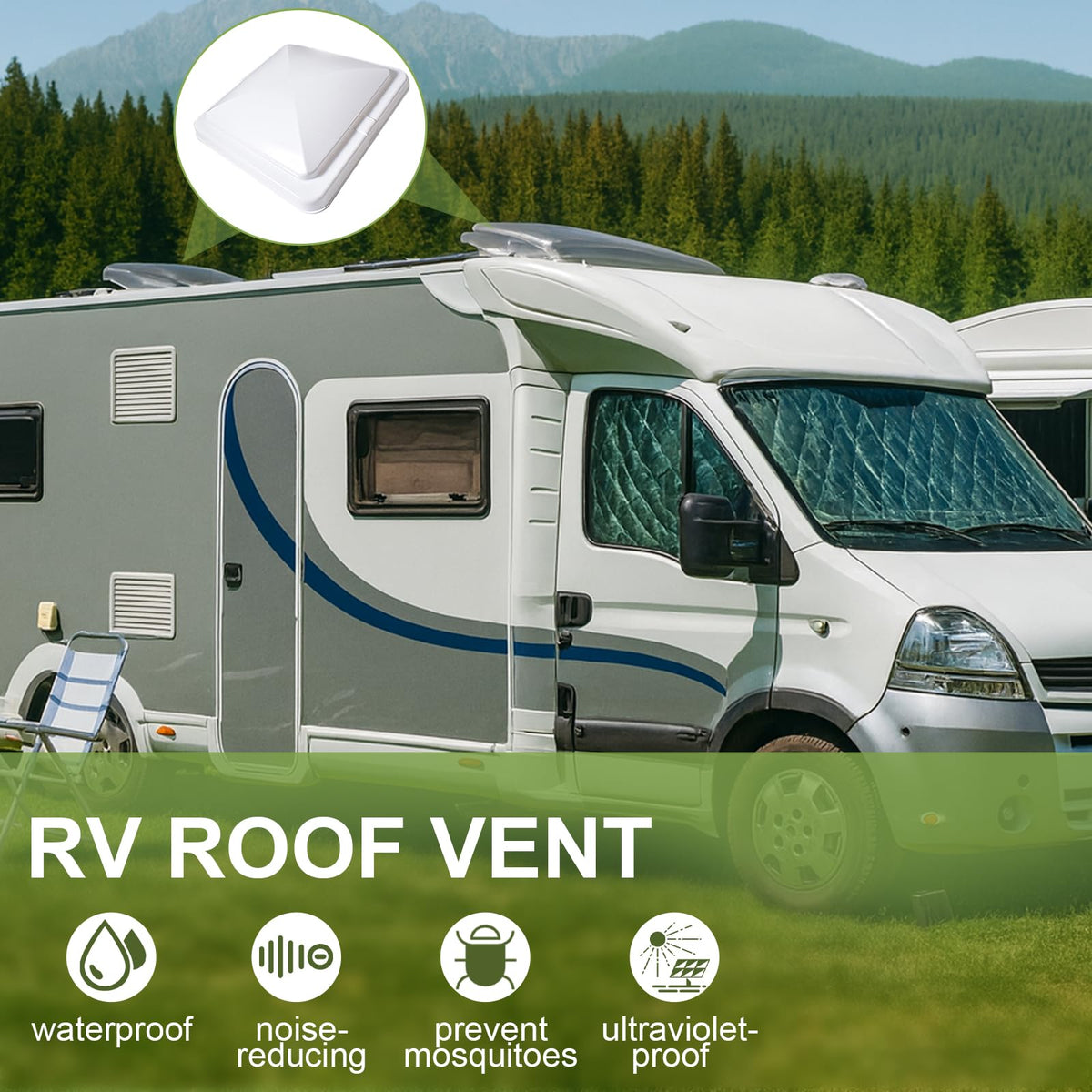 14" x 14" RV Roof Vent Cover (3Pcs) H847040
