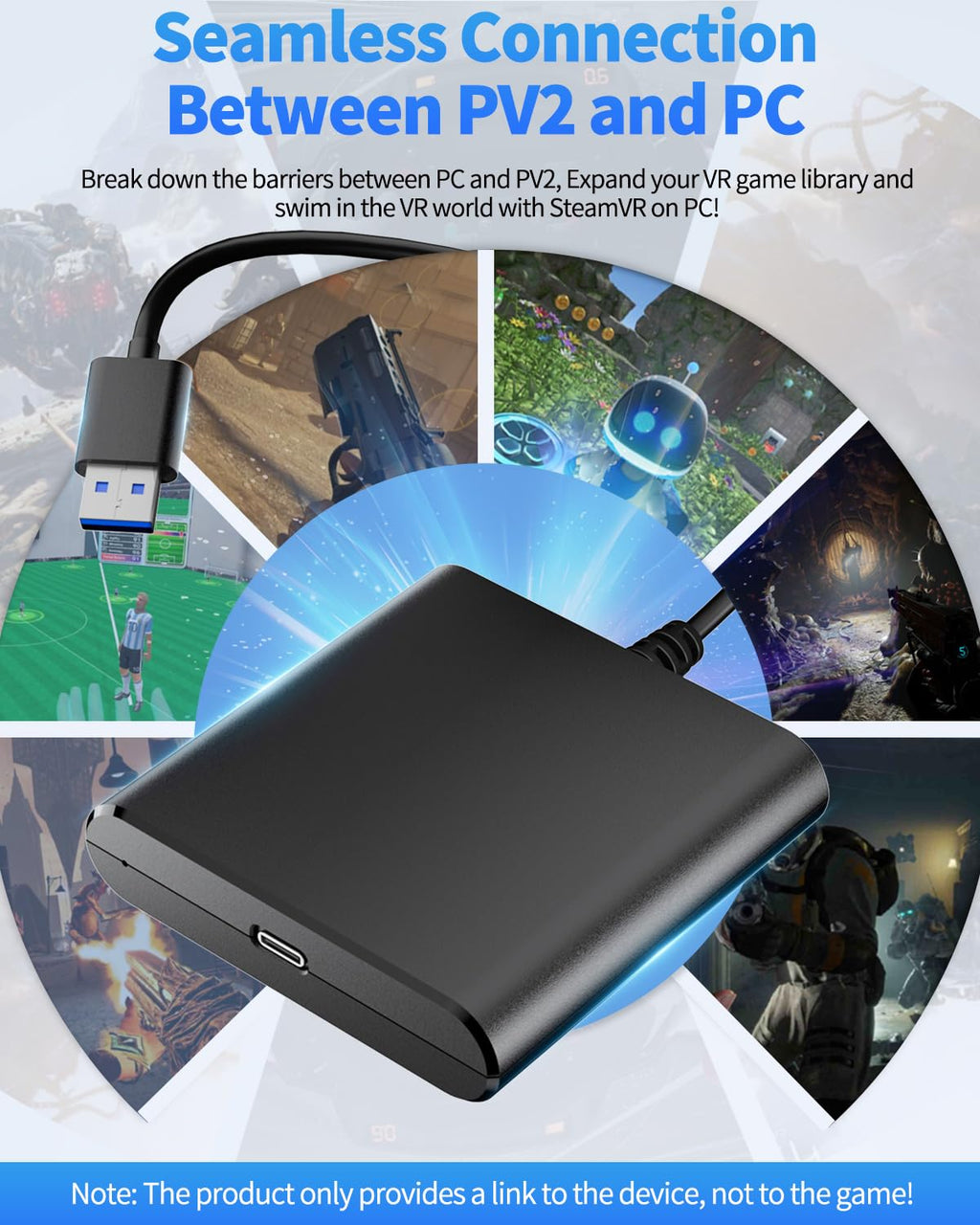 PC Adapter for VR2 Headset U832