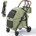 Foldable Pet Stroller Green Y81864