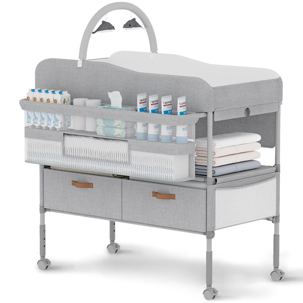 Portable Baby Changing Table with Storage Drawers E317895