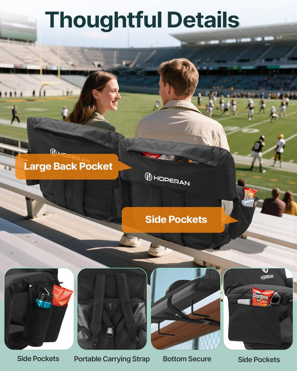 Massage Heated Stadium Seats for Bleachers P9511