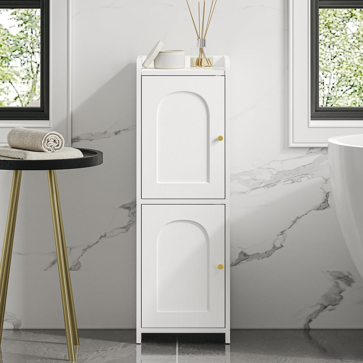 Bathroom Storage Cabinet with 2 Doors D669301