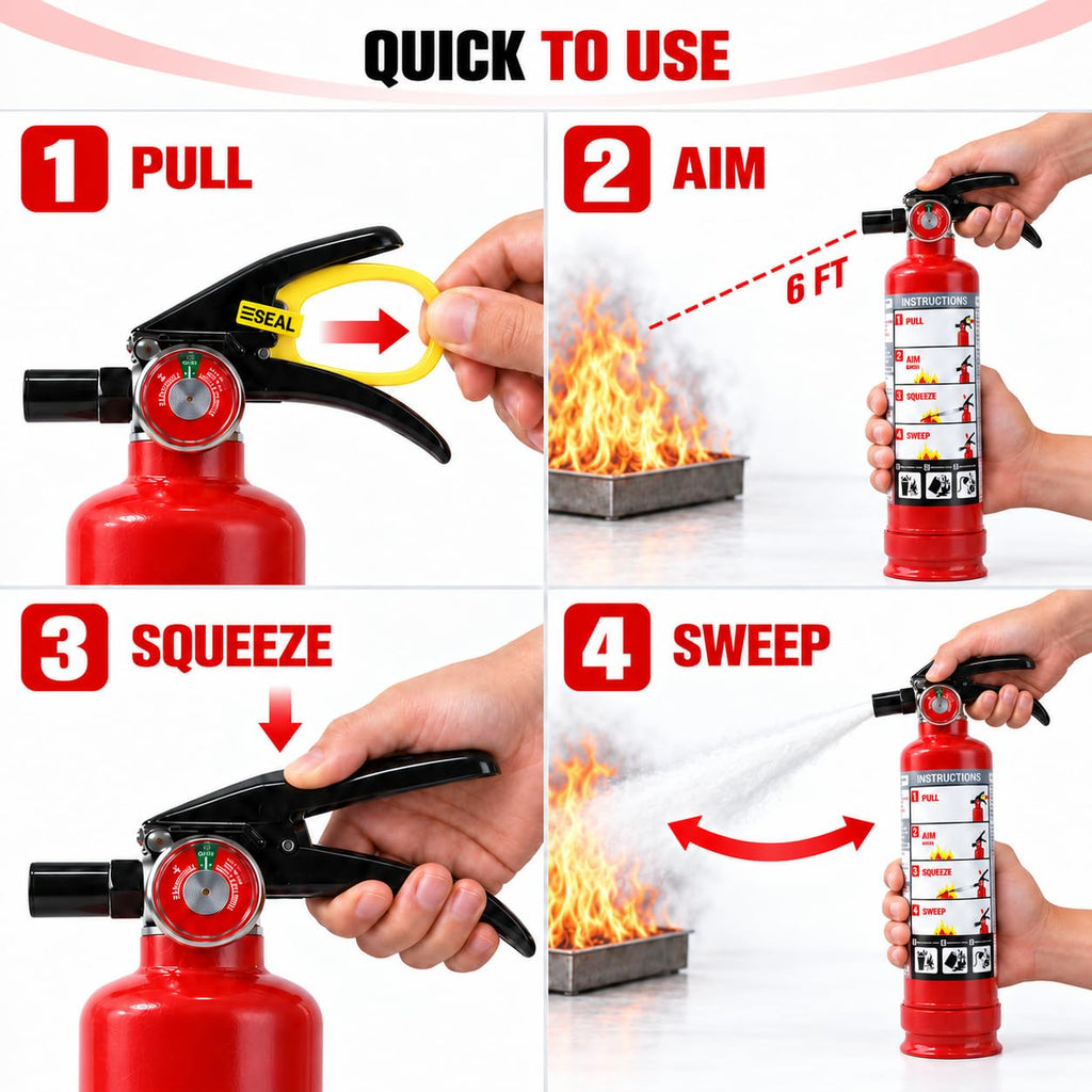 2.5 lb ABC Dry Chemical Fire Extinguishers 2-Pack E16537
