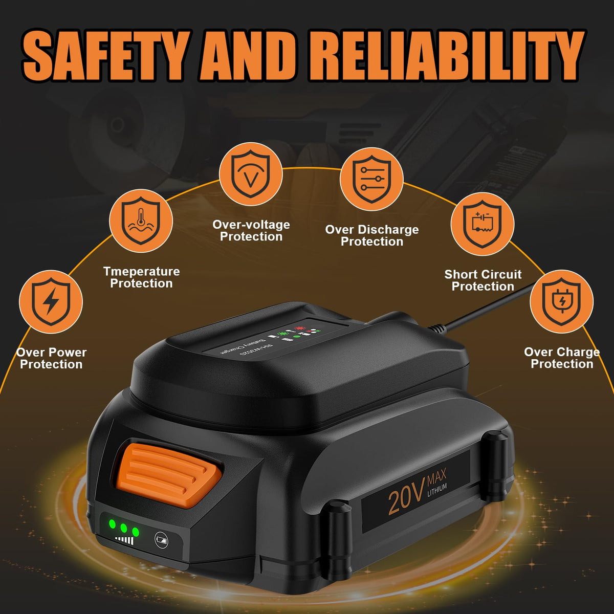 20V Lithium-ion Replacement Battery J10825