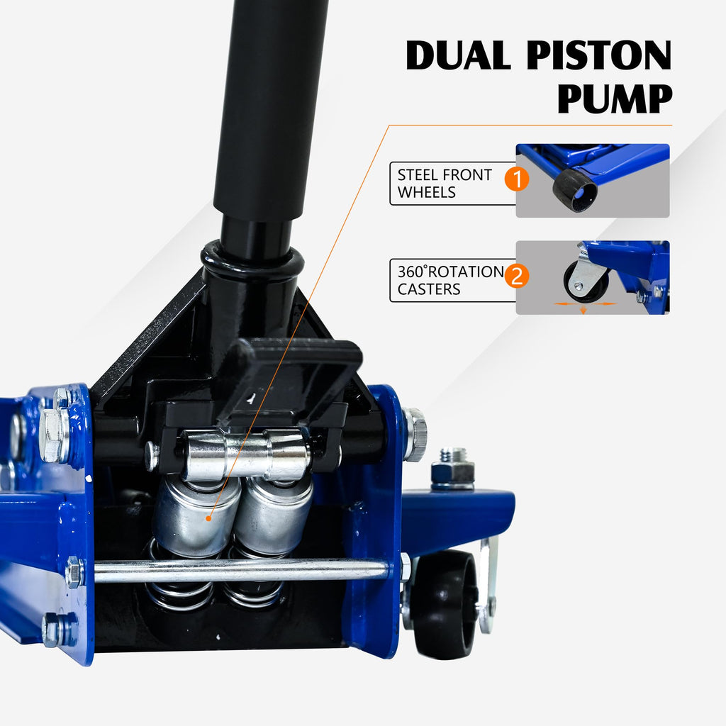 3 Ton Hydraulic Floor Jack with Foot Pedal B86917