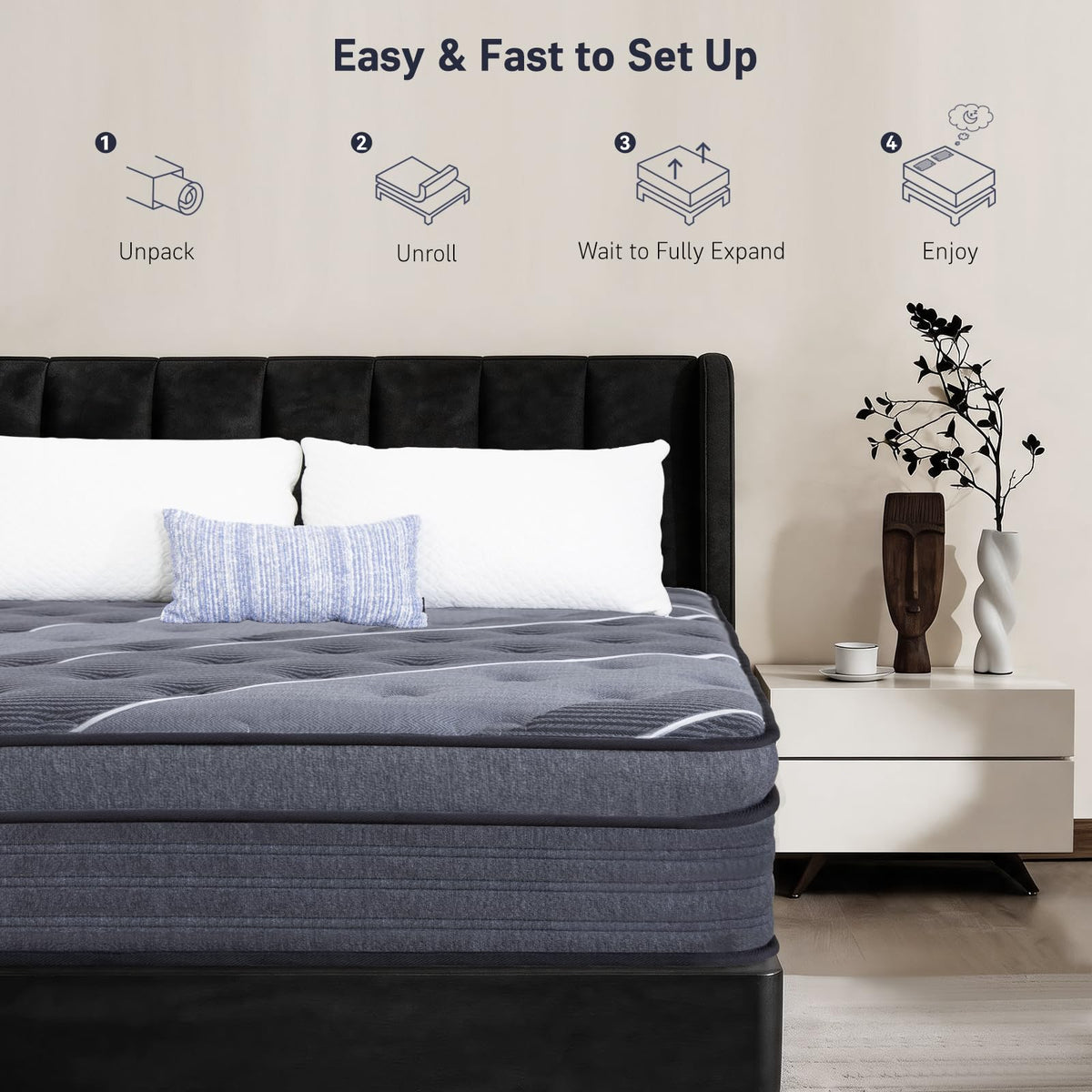 12 Inch Cooling Gel Memory Foam Hybrid Mattress Y936160