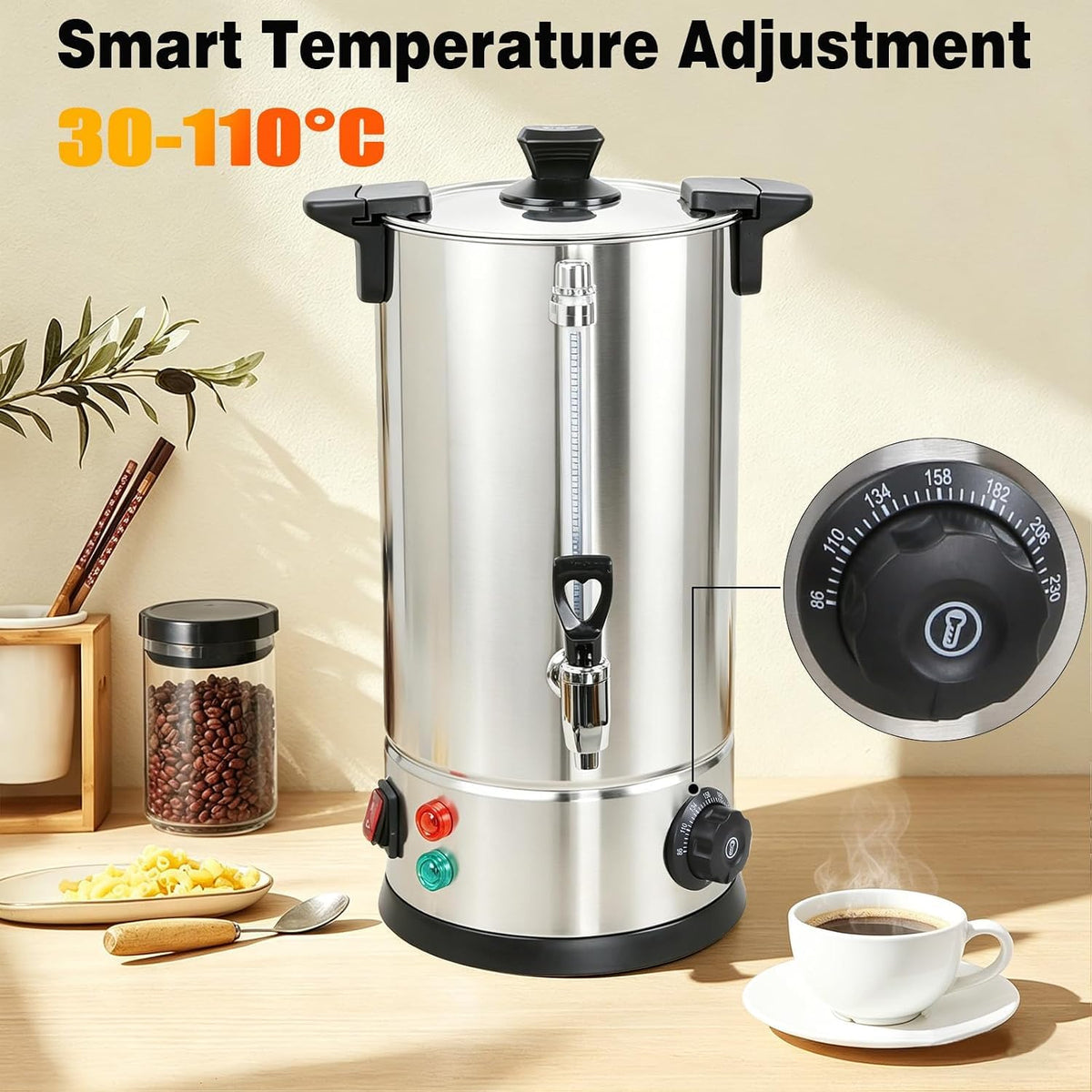 70 Cup Stainless Steel Coffee Urn J9111