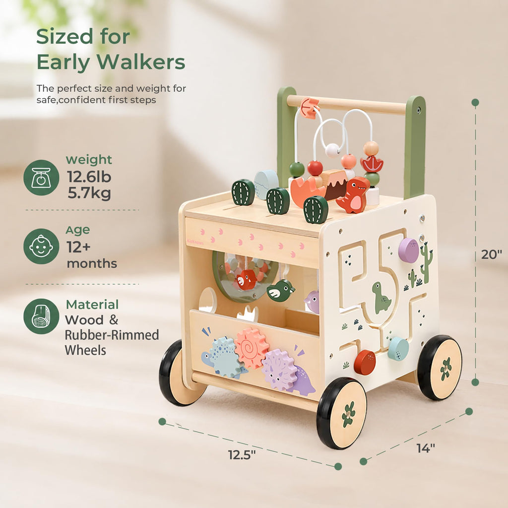 Wooden Baby Walker with Activity Center R242831
