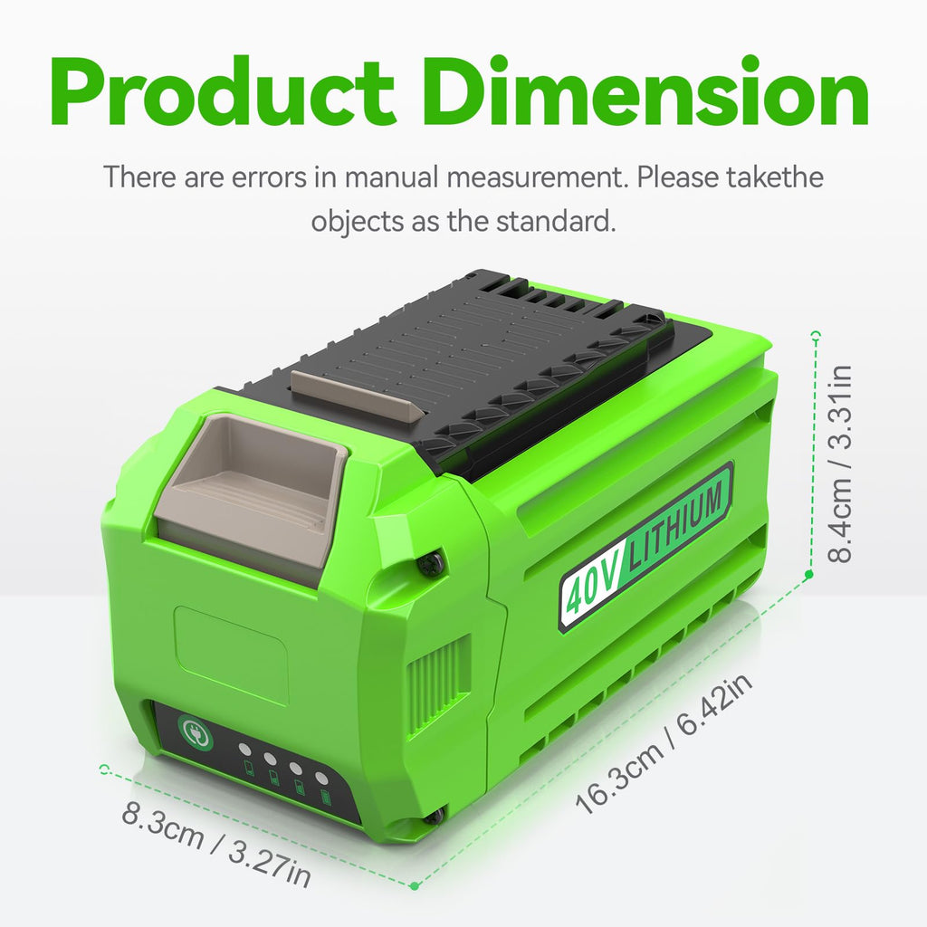 2 Packs 40 Volt 7500mAh High-Capacity Battery C408