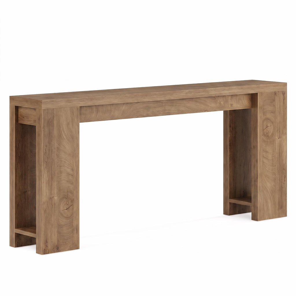 70.9-Inch Light Brown Console Table C4881