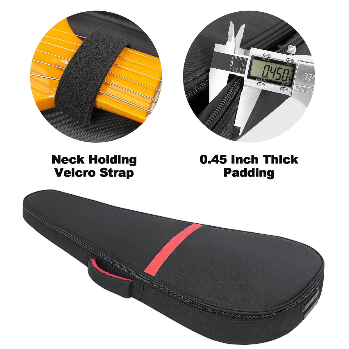 11mm Thick Padded 39 Inch Electric Guitar Bag H479562