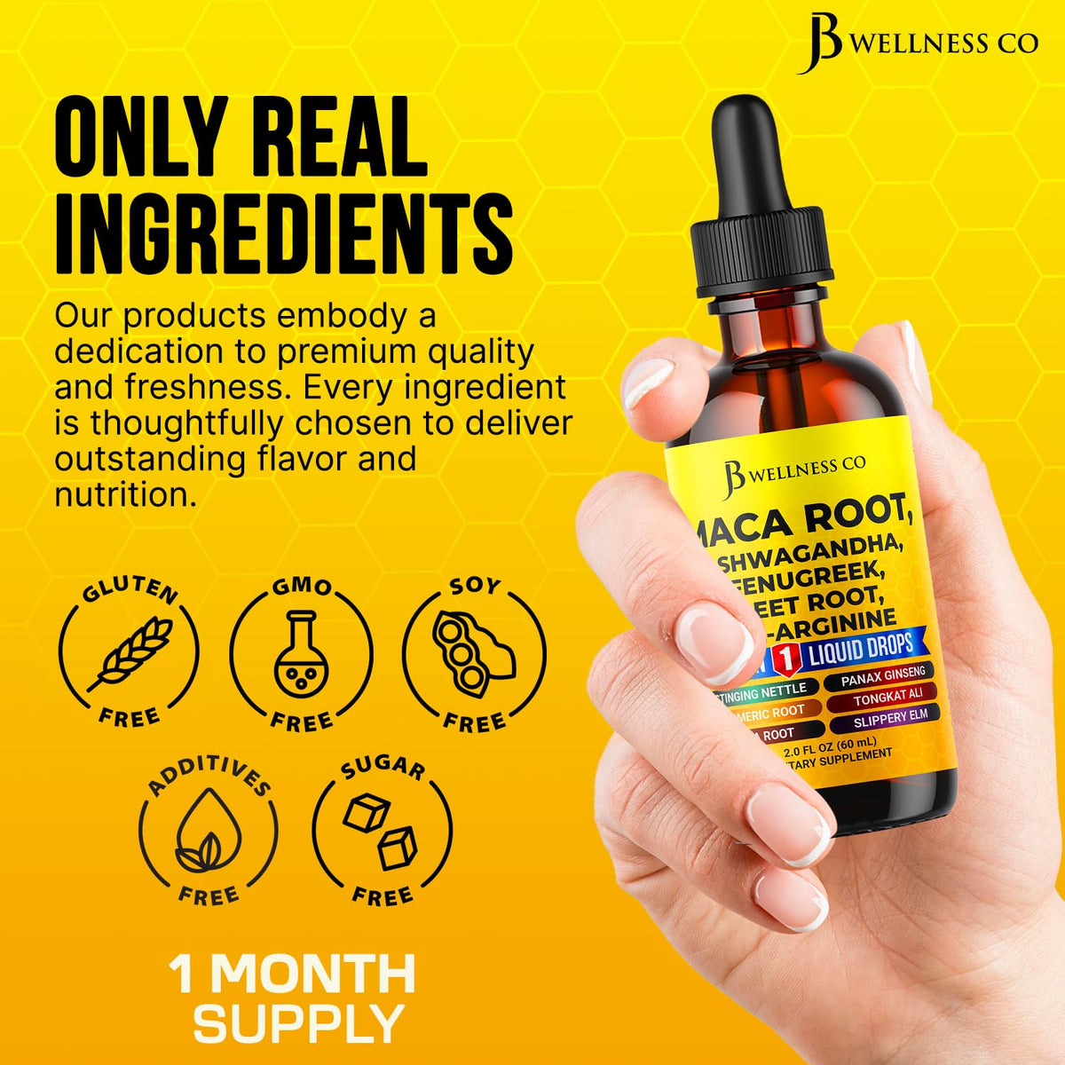 Organic Maca Root Liquid Drops with Ashwagandha 2oz F15727