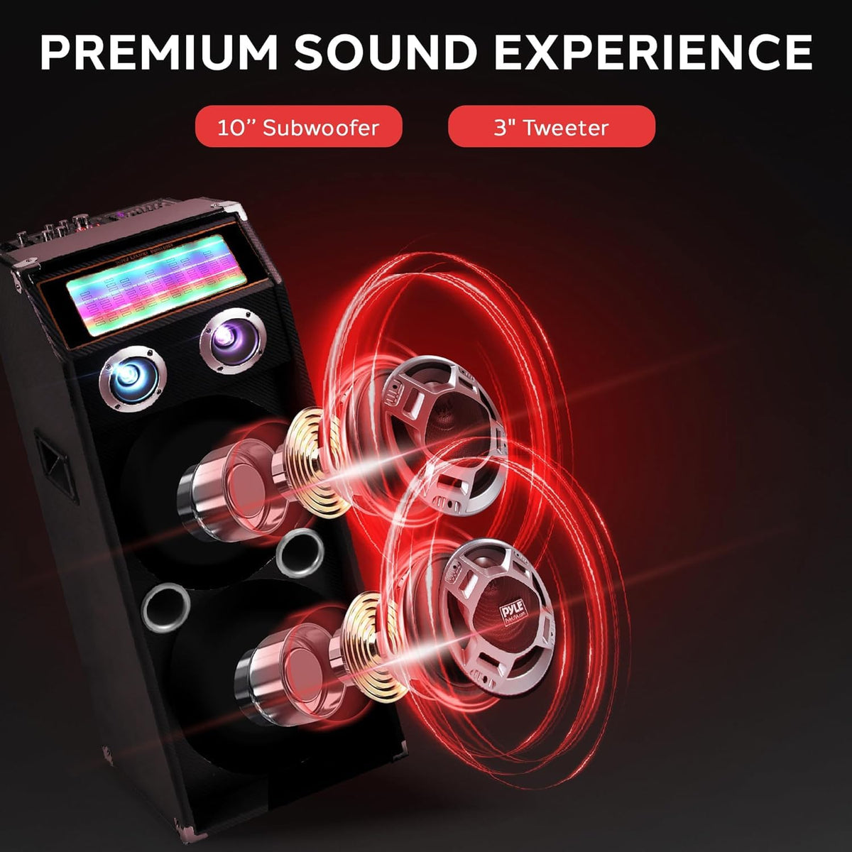 1000W Portable Bluetooth PA Speaker System E106762