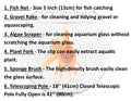 5 in 1 Aquarium Cleaning Kit with Telescopic Pole W257395