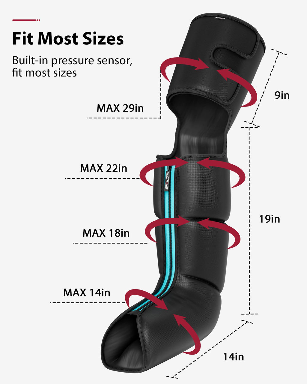 Leg Massager with Heat and Air Compression T9841