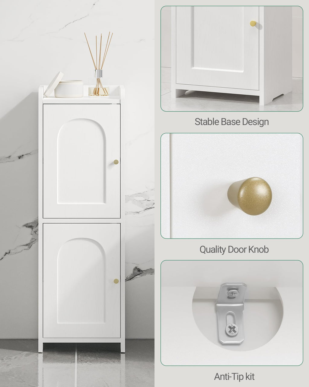 Bathroom Storage Cabinet with 2 Doors D669301