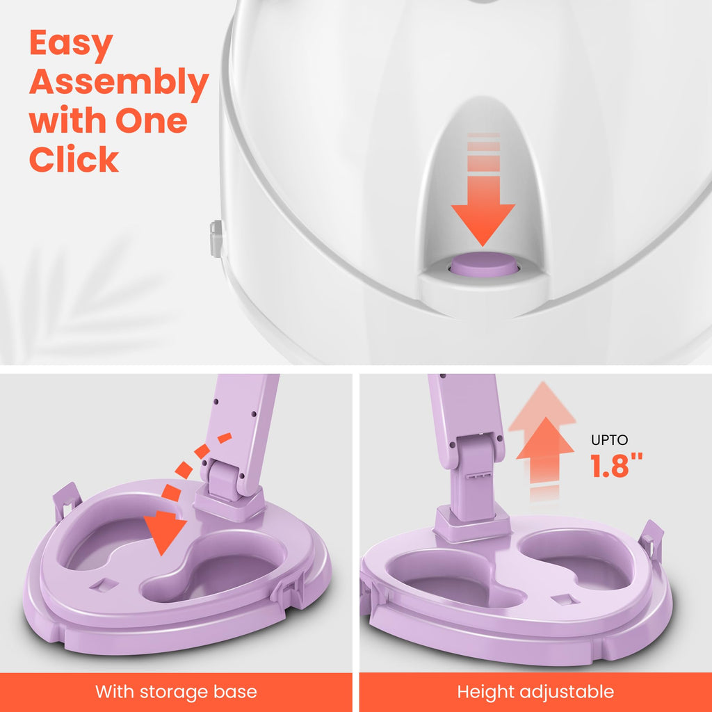 1875W Ionic Hooded Hair Dryer with 3 Heating Settings Y780
