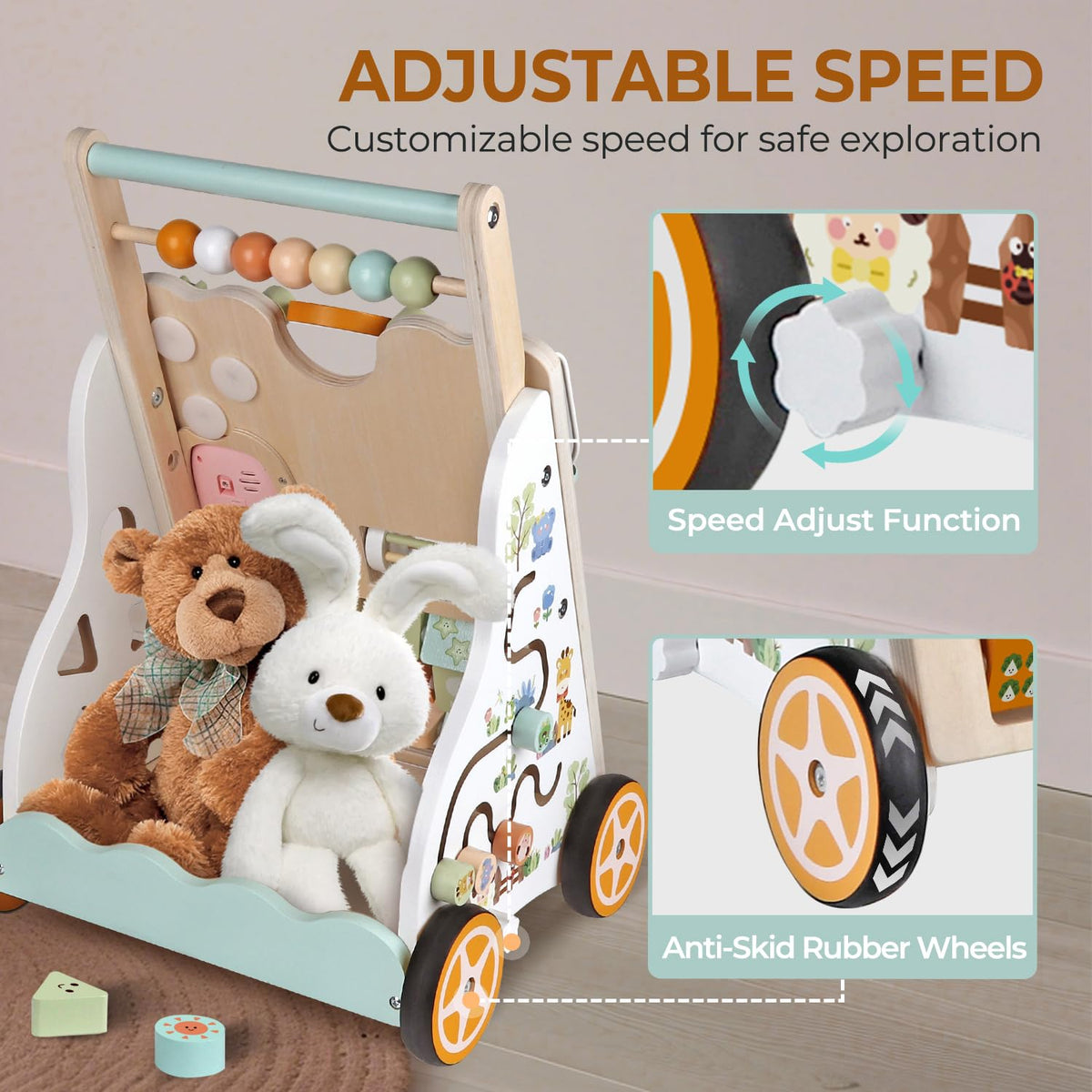 Wooden Baby Walker S24673