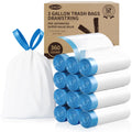 3 Gallon 360 Count 1.2 Mil Drawstring White Plastic Trash Bags I281064