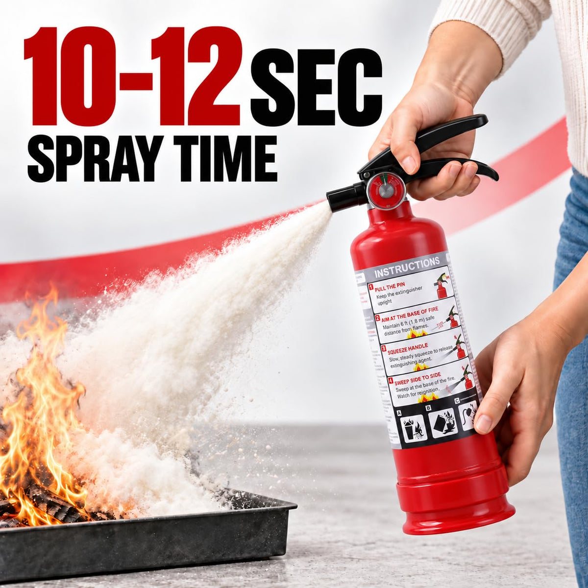 2.5 lb ABC Dry Chemical Fire Extinguishers 2-Pack E16537