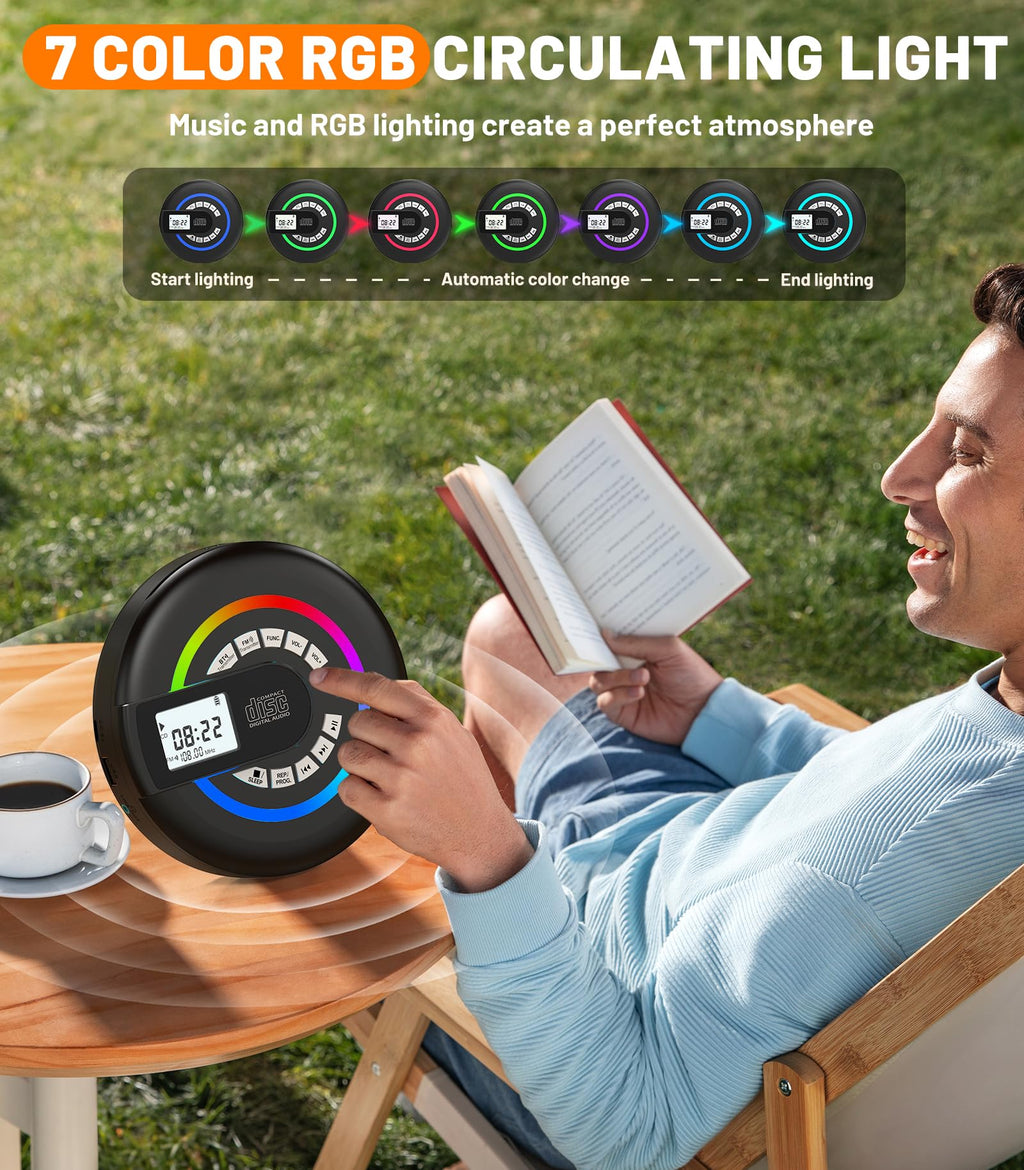 Portable CD Player with Speaker Bluetooth W402981