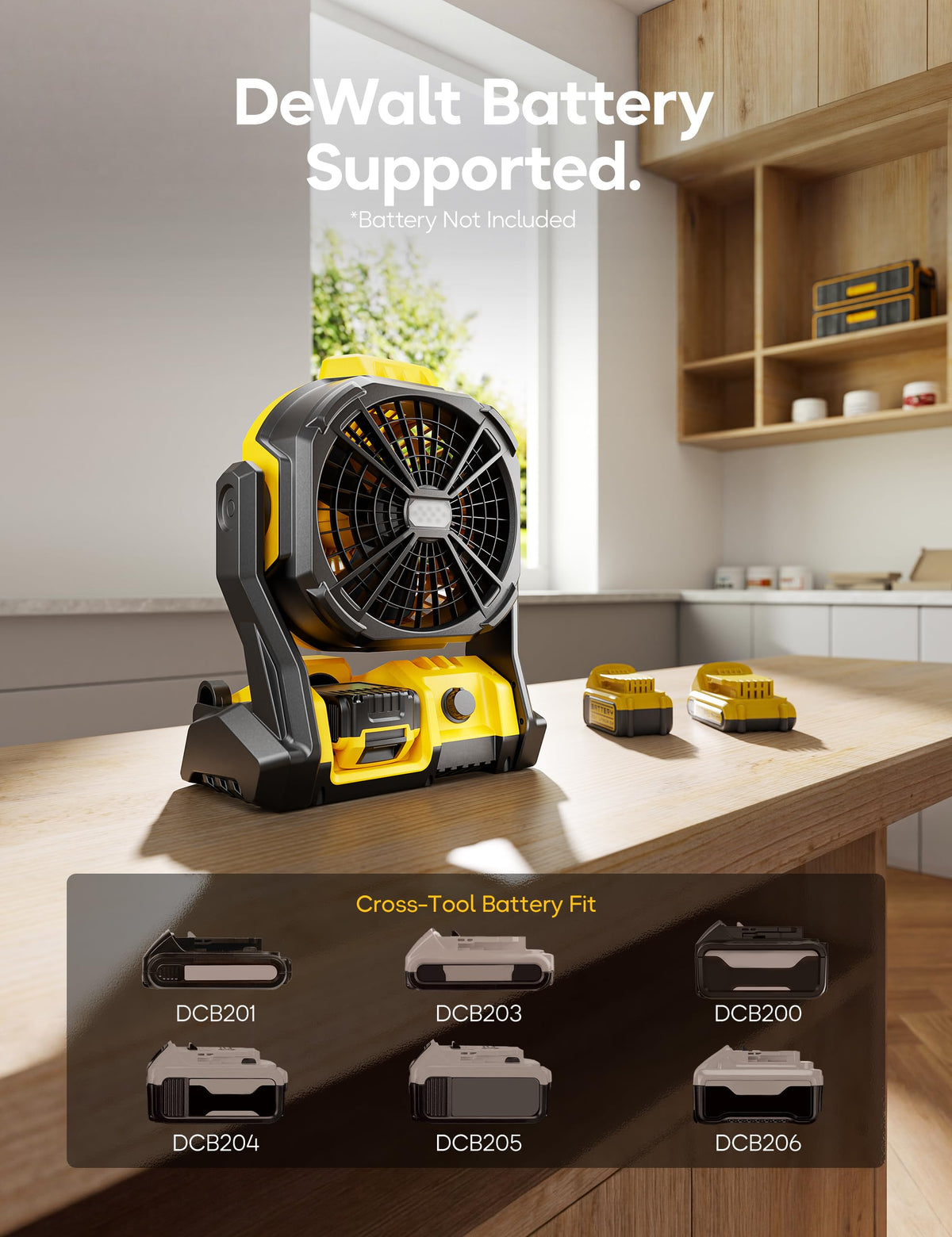 Battery Operated Fan with LED Lights S3240