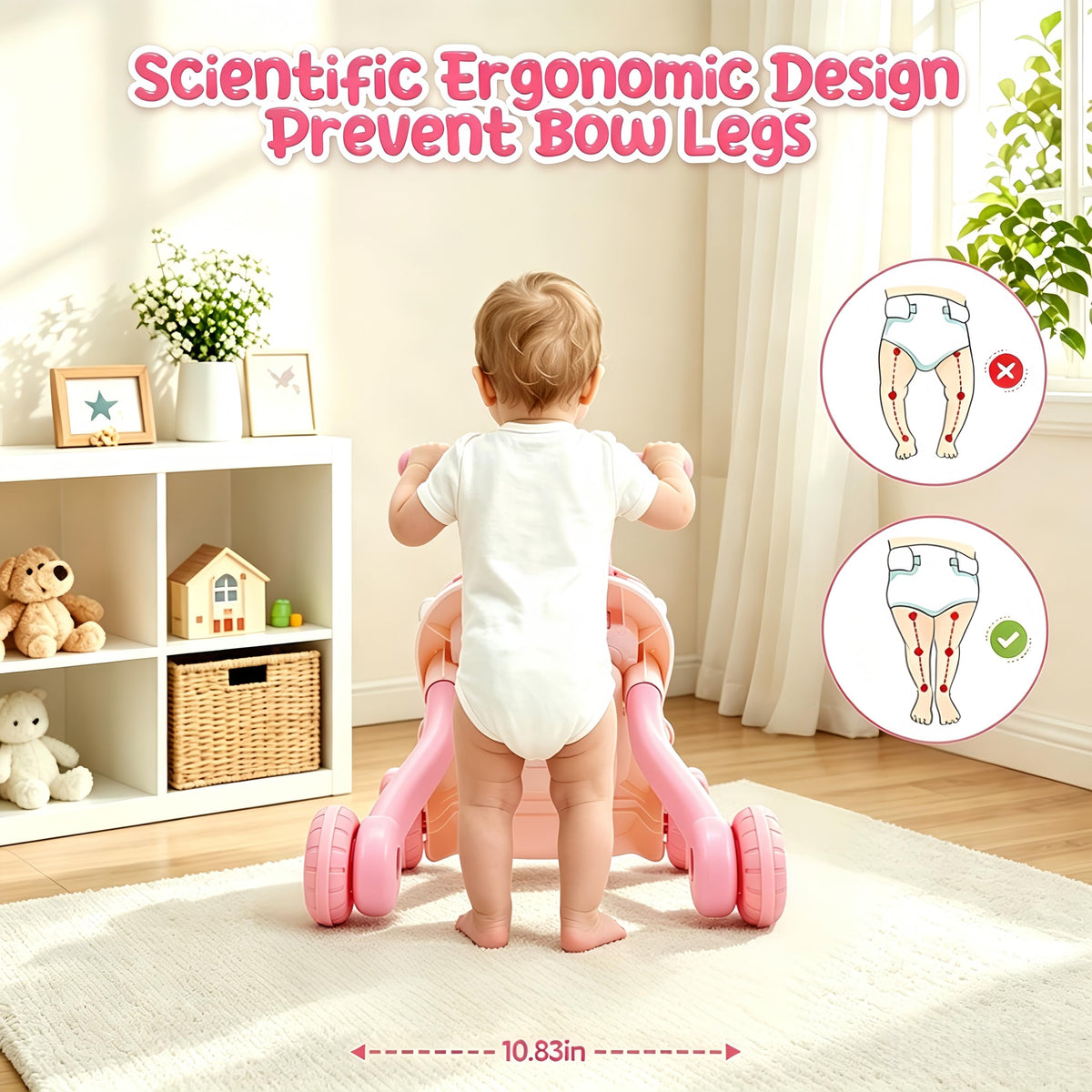 2-in-1 Baby Walker with Detachable Activity Center F514063