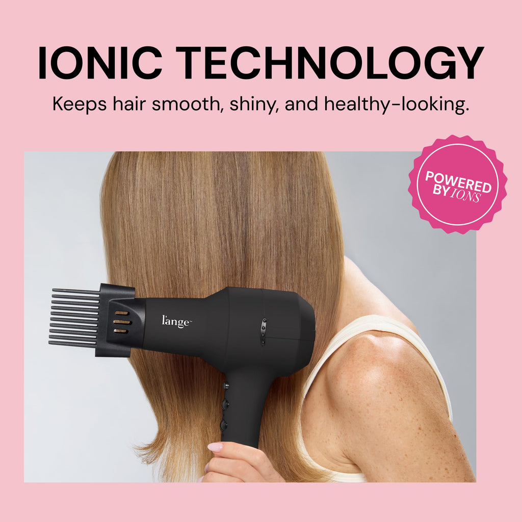 1875 Watt Ionic Hair Dryer with Diffuser & Concentrator, Black D5663