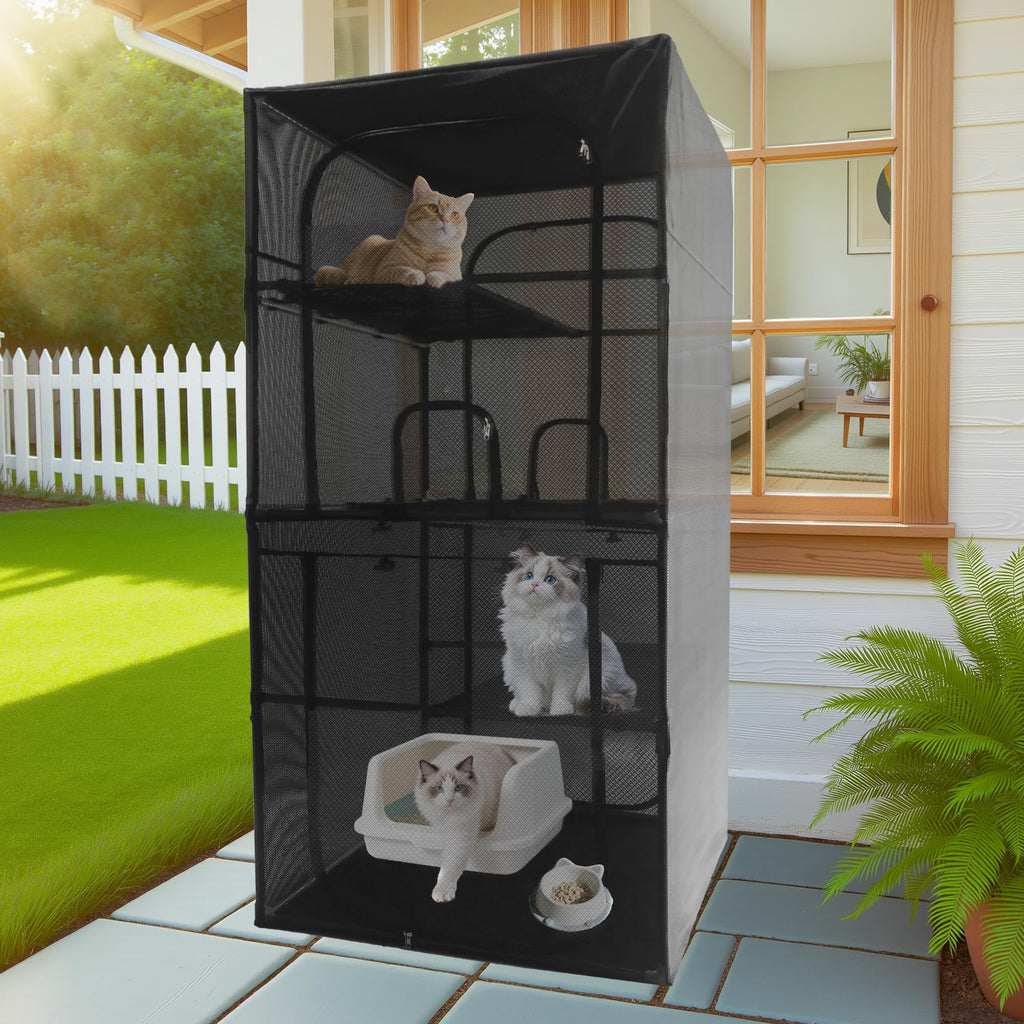 Outdoor Cat Enclosure 72.4" H D262792