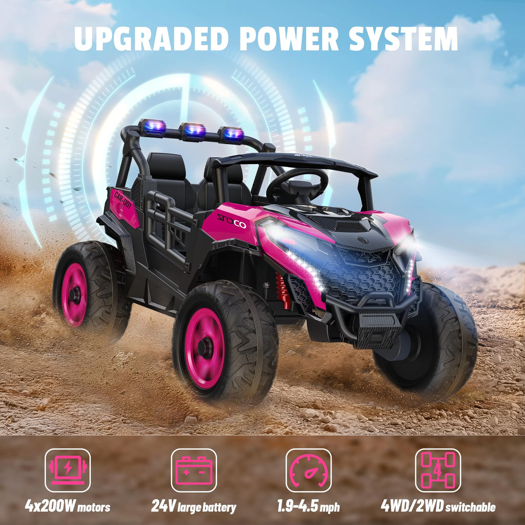 24V 4WD 2 Seater Ride on Toy Car T82953