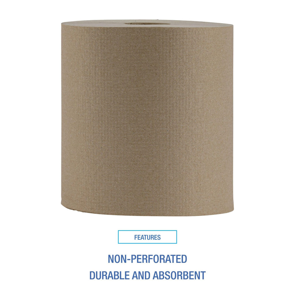 Hardwound Paper Towels, 6 Rolls, 1-Ply, 8" x 800 ft, Natural H429398