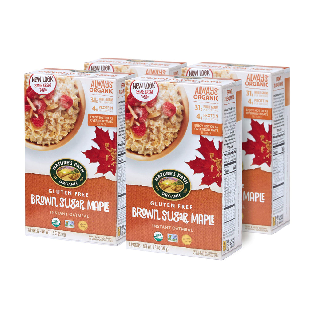 Organic Gluten Free Brown Sugar Maple Instant Oatmeal 32 Packet O75610