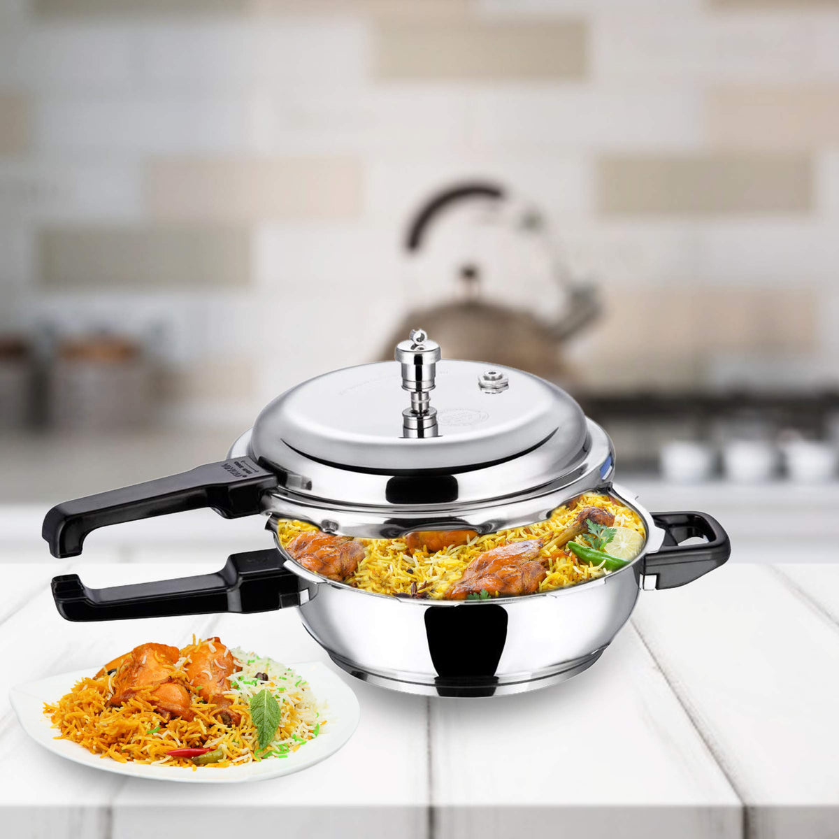 Stainless Steel Sandwich Bottom Pressure Pan C914529