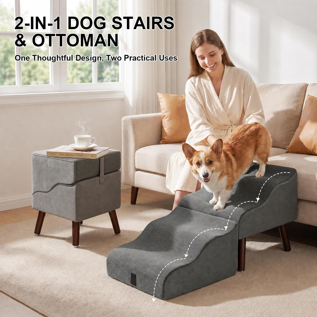 Foldable Pet Steps & Ottoman X43227