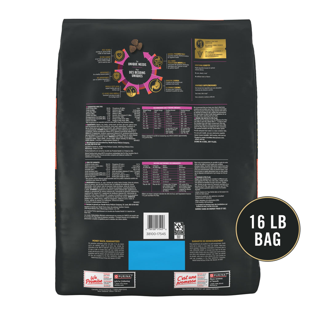 Salmon Dry Dog Food 16 lb Bag Y665636