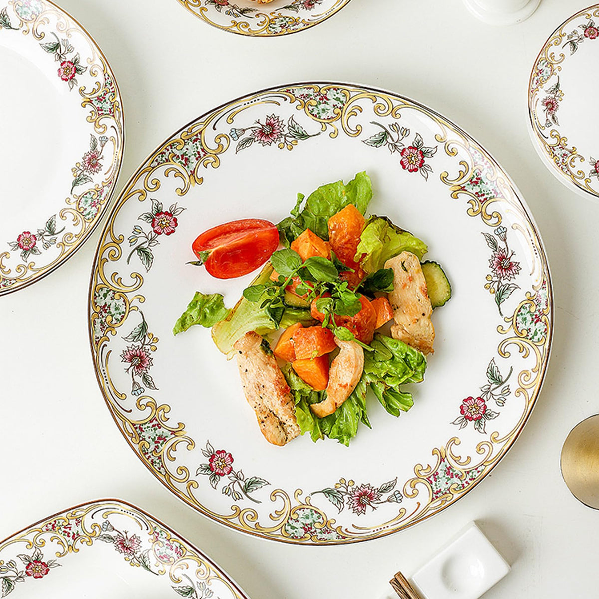 Bone China 12-Piece Dinnerware Set W273