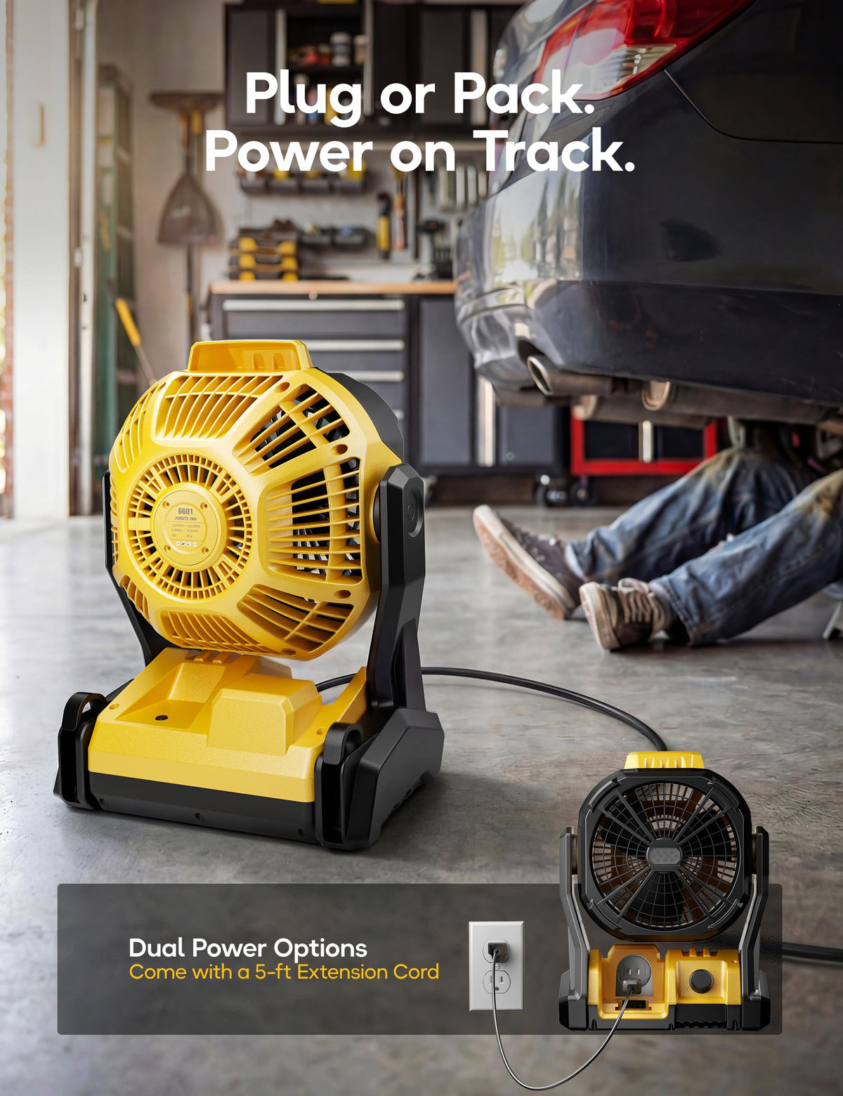 Battery Operated Fan with LED Lights S3240
