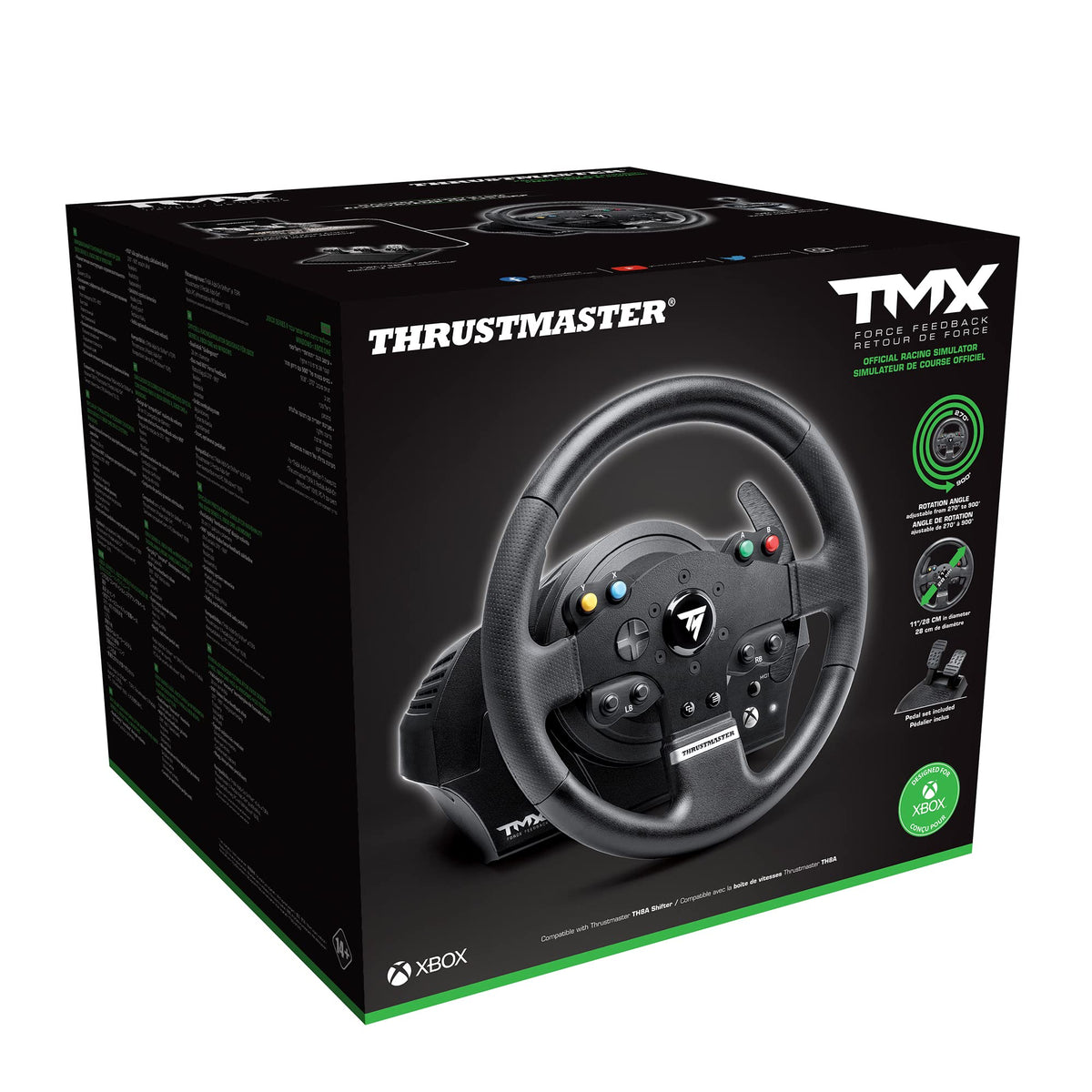 Force Feedback Racing Wheel & Pedals X476940