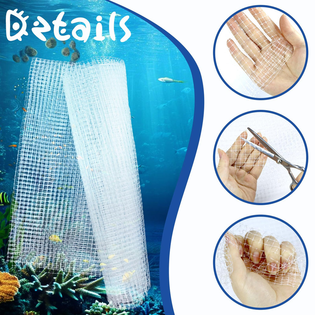 4 x 5 feet Clear Mesh Netting Aquarium Lid M761