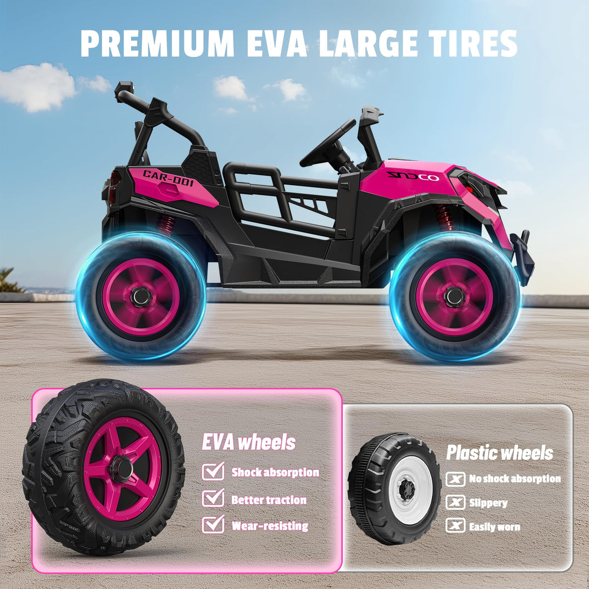 24V 4WD 2 Seater Ride on Toy Car T82953